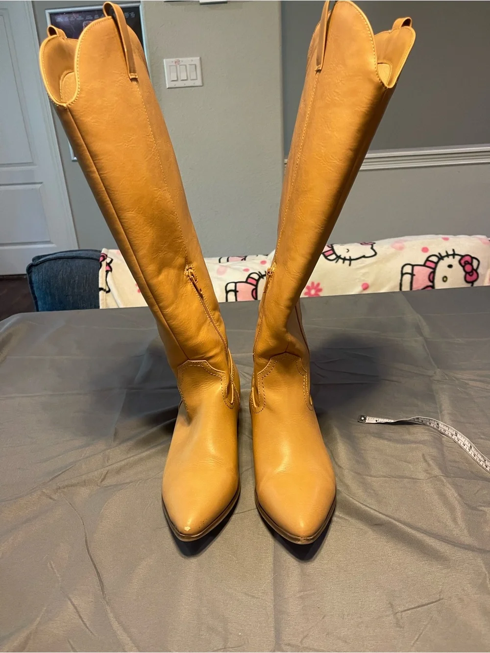 Target Women's Tan Over-the-Knee Western Pull-On Boots